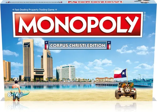Juego de mesa Monopoly - Corpus Christi Edition: 2-6 jugadores, juegos de mesa familiares para niños y adultos, juegos de mesa para niños de 8 años