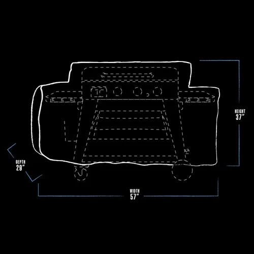Miniatura 3 de Pit Boss 32122 3B Ultimate - Funda para plancha, color negro