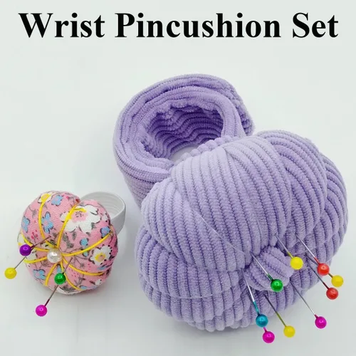 Miniatura 2 de Alfiler de muñeca elástico para anillo de aguja, soporte para agujas de bricolaje para coser y acolchar con 1 correa elástica, anillo de dedo
