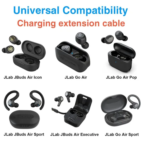 Miniatura 4 de Adaptador de cargador USB para JLab Go Ai Pop/Sport, JLab Epic Air Sport ANC, JLab JBuds Air/Sport/Ejecutive/Pro/Play Gaming/ANC Auriculares