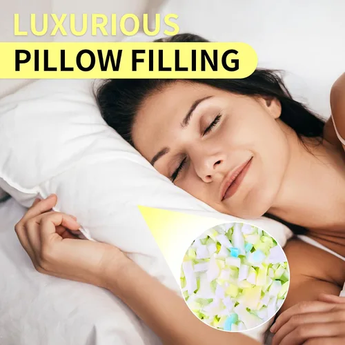 Miniatura 8 de Jecqbor Relleno de espuma viscoelástica triturada de 5 libras para silla puf, relleno premium para puf, relleno de espuma viscoelástica de alta