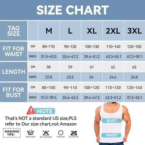 Miniatura 7 de Gleefeat Mens Compression Shirt Body Shaper Slimming Undershirt Gynecomastia Abdomen Tummy Control Shapewear Tank Top Vest