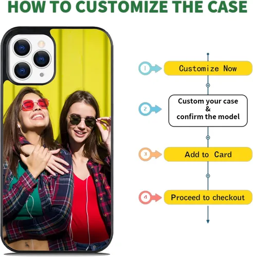 Miniatura 5 de Fundas Protectoras para Teléfonos Cubierta Funda Personalizada con Foto para iPhone 11/12/13/14/15/16/17/Pro/Max/Plus/Mini/6/7/8 para Samsung 1
