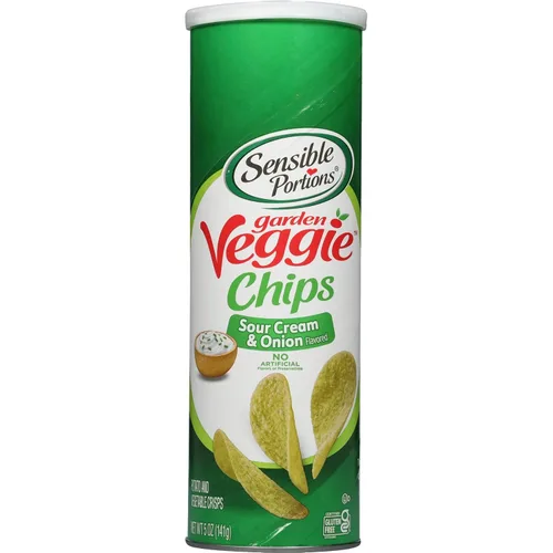 Miniatura 5 de Sensible Portions Chips de verduras apiladas para jardín, sal marina, 5 onzas
