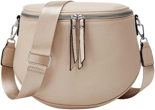 Miniatura 9 de Large Fanny Pack Crossbody Sling Bags,Crossbody Bags for Women Large Vegan Leather Bum Bag with Coin Purse (Black)