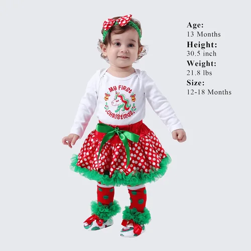 Miniatura 2 de Lausana - Ropa de bebé para niña, mameluco, tutú, calentadores, zapatos, diademas, trajes de vestir para niña (0-24 meses)