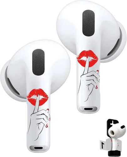 Miniatura 17 de RockMax Funda para AirPods 4, bonita calcomanía para AirPods 4ª generación, compatible con funda de mariposa AirPod 2024, envoltura de tatuaje
