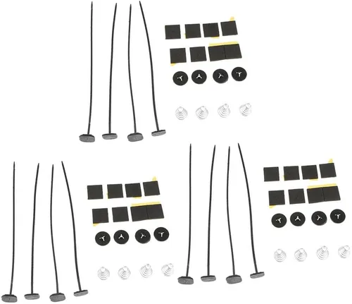 Kit de montaje de 3 correas de radiador eléctrico para ventilador de radiador, correas de resorte