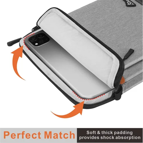 Miniatura 3 de SIMTOP Funda para tablet de 11 pulgadas, compatible con iPad Pro de 11 pulgadas (M4), iPad Air de 11 pulgadas (M3), iPad de 11 pulgadas (A16), Gris