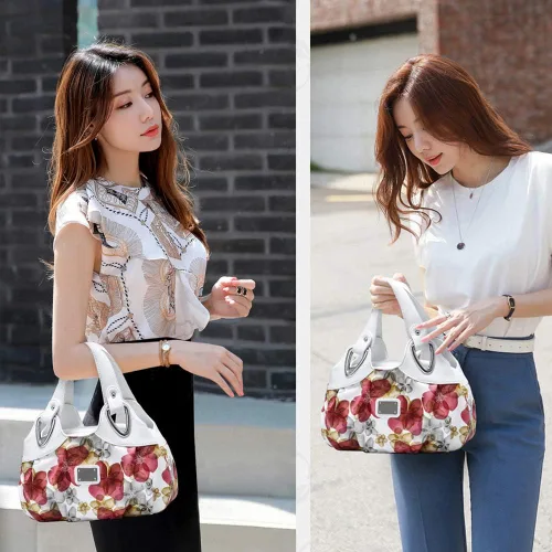 Miniatura 5 de Barsine - Bolso pequeño para mujer, diseño de flores de cuero vegano