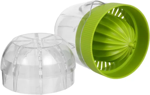 Miniatura 6 de PRETYZOOM Exprimidor manual pequeño exprimidor de cítricos con colador, extractor portátil de jugo de prensa manual de frutas para naranja, limón
