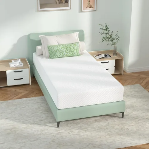 Miniatura 29 de Colchón individual de 5 pulgadas para niños, colchón de espuma viscoelástica de gel para un sueño cómodo y alivio de presión, soporte de firmeza