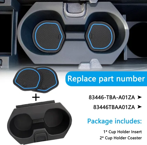 Miniatura 3 de Soporte para tazas con accesorios para Honda Civic 2016-2021 Lx Ex Si Sport Hatchback Coupe Sedan Insight consola central soporte para botella