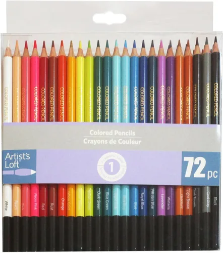 Miniatura 8 de Artist's Loft 72 lápices de colores surtidos, uso para colorear, dibujar, ilustrar y dibujar - 1 paquete