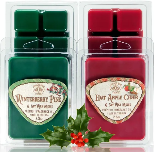 Miniatura 8 de Cera perfumada para calentadores de cera, ambientador aromático, paquete de 4, juego surtido de 6 cubos de fusión, hecho a mano en Estados Unidos