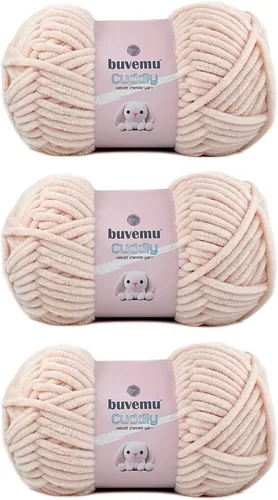Miniatura 21 de Hilo de felpilla de terciopelo, súper suave y esponjoso, para tejer, hacer manualidades, color amigurumi, duradero para el desprendimiento, 3.53