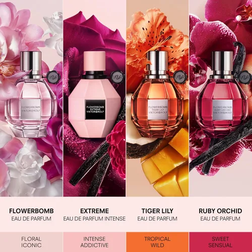 Miniatura 5 de Viktor&Rolf - Flowerbomb Extreme - Perfume Eau de Parfum Intenso para Mujer - Intenso y Floral - Con Frambuesa, Jazmín, Rosa, Flor de Naranjo