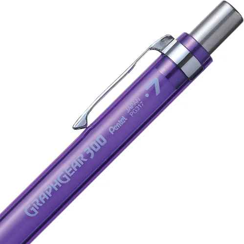 Miniatura 5 de Pentel GraphGear 300 - Lápiz mecánico, caja de 12 lápices, violeta, 0.028 in