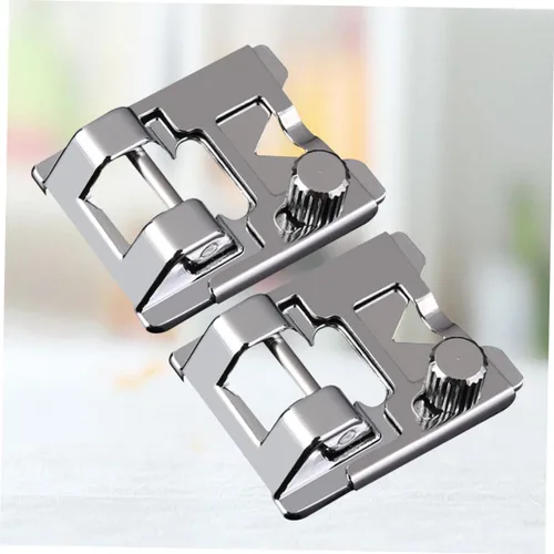 Miniatura 7 de STOBOK 2 Unidades Universal Máquina de Coser Prensatelas Pie Recoger Pie para Coser Hogar Fácil Cambio 2 Unidades*2