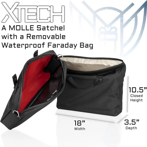 Miniatura 5 de Xtreme Sight Line ~ Xecutive Transport Faraday Bolsa de lona para torres de computadoras y otros dispositivos electrónicos grandes ~ Seguridad
