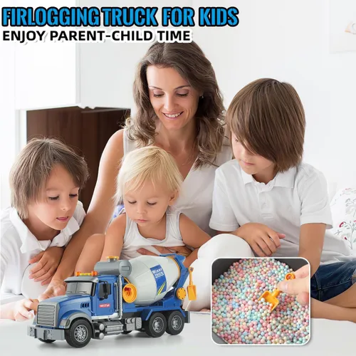 Miniatura 6 de Camión mezclador de construcción grande con luces y sonidos, perfecto para edades de 3 a 7 años, ideal para juegos imaginativos