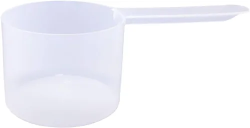Miniatura 53 de Conjunto de 5 cucharas medidoras de plástico, 6 cucharadas (90 cc 3/8 taza 3 oz. 90 mL) con mango largo para polvos, gránulos, café, comida