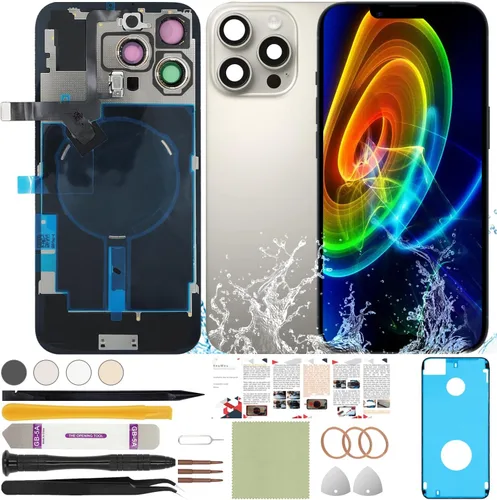 Miniatura 53 de Funda trasera de repuesto compatible con iPhone 8 de 4.7" + Herramientas profesionales (Gris espacial)