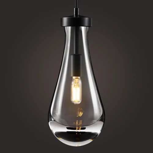 Miniatura 15 de Lámparas Colgantes de Gota de Lluvia para Isla de Cocina: Lámparas de Gota de Lluvia de Cristal de 2 Luces - Lámparas de Latón Dorado para sobre