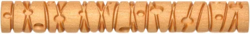 MKM Pottery Tools Rodillos de ramita de madera para arcilla (líneas y puntos TW-08)