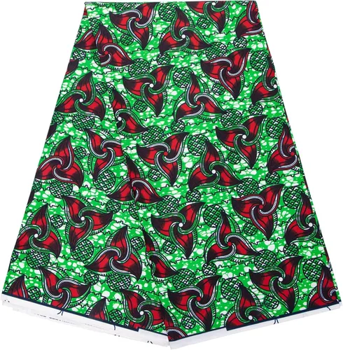 Miniatura 8 de BintaRealWax Tela africana de 6 yardas de tela tribal con estampado de cera vintage Ankara para coser vestido de fiesta