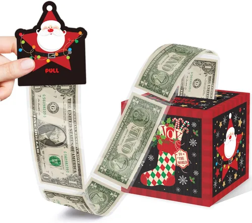 Miniatura 10 de Caja de dinero de feliz cumpleaños para regalo en efectivo, incluye tarjeta de feliz cumpleaños y 35 bolsas transparentes, divertido regalo