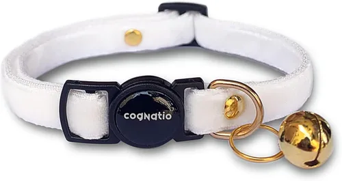 Miniatura 3 de Collares de gato Cognatio de liberación rápida con seguridad, doble terciopelo con campana, disponibles en varios colores, perfectos para tu gatito