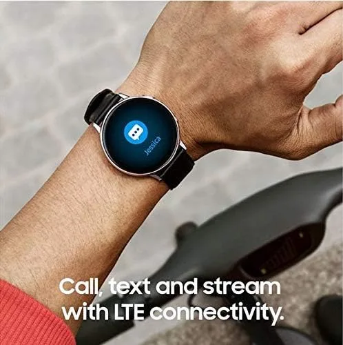 Miniatura 2 de Samsung Galaxy Watch Active2 (1.732 pulgadas), monitor de frecuencia cardíaca, plateado (LTE desbloqueado) - SM-R825USSAXAR