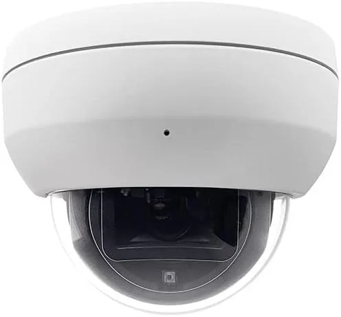 FD9369-F2 2MP NDAA y TAA Compliant Cámara de seguridad IP de cúpula vandálica resistente a la intemperie, lente fija 2.8, micrófono incorporado