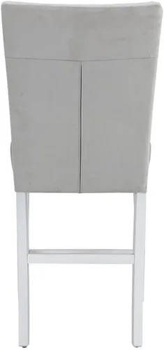 Miniatura 6 de Acme Juego de 2 sillas de altura de mostrador, gris y blanco