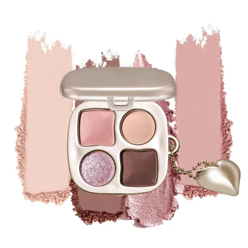 Paleta de sombras de ojos de acabado múltiple, paleta de brillo metálico mate con polvo sedoso y suave, destello fino y duocromático, sombras 2#
