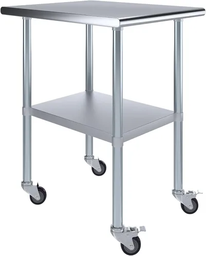 Miniatura 64 de Mesa de trabajo de acero inoxidable, mesa de metal