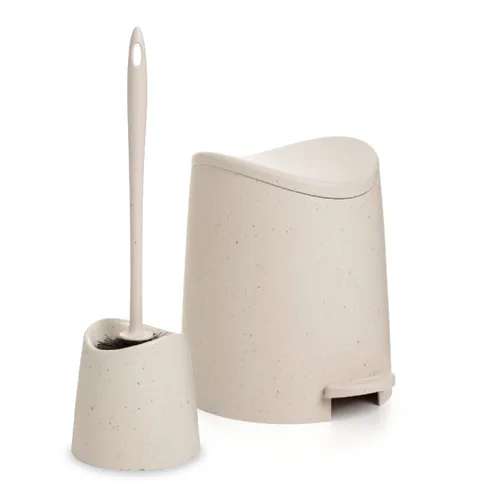Miniatura 13 de Superio MIni - Basurero de plástico con tapa, 3 litros, color negro, moderno, curvado, con pedal de pie, mini cubo de basura de cocina, cierre