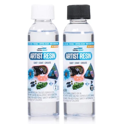Miniatura 8 de TotalBoat Artist Resina Epoxi - Kit de Galón de 128 Oz. con Proporción de Mezcla 1:1 y Resistencia UV - Fórmula de Fundición Cristalina Transparente