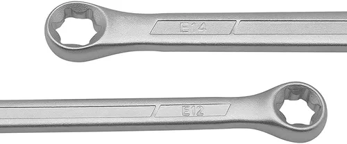 Miniatura 3 de Juego de llaves de caja E-Torx de 4 piezas, llaves de anillo de estrella hembra de doble extremo, acero CR-V resistente, E6-E24, kit de herramientas