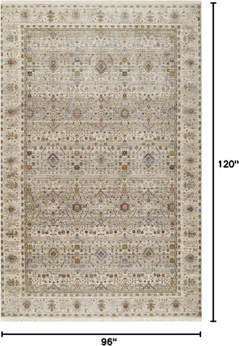 Miniatura 2 de Momeni Izmir - Alfombra de poliéster con respaldo de algodón, gris, 2 pies x 3 pies, IZ-09