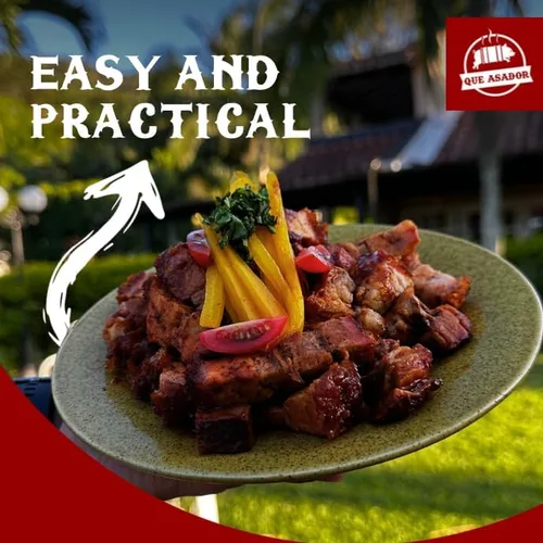 Miniatura 7 de Parrilla vertical 2 en 1 para ahumar (16 libras) - Acero inoxidable 304 de alta calidad - Termómetro y ventilación para barbacoa de carbón Barril