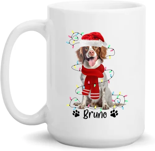 Miniatura 12 de Taza personalizada de Alaskan Malamute – Taza de café personalizada con nombre para los amantes de los perros – Regalo de cerámica de Navidad