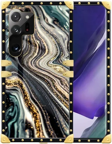 Miniatura 8 de Funda compatible con Samsung Galaxy S23 Ultra, J Crown Queen con estampado de leopardo de lujo, elegante, suave, TPU, a prueba de golpes, protección