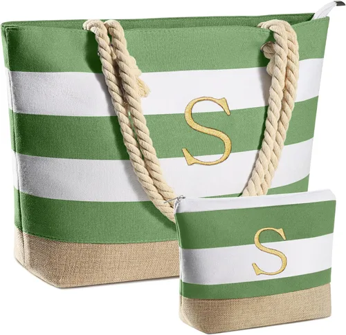 Miniatura 86 de YOOLIFE Bolsas de playa para mujer, bolsa de lona de viaje, bolsa impermeable para piscina, artículos esenciales de viaje, regalos para mujeres