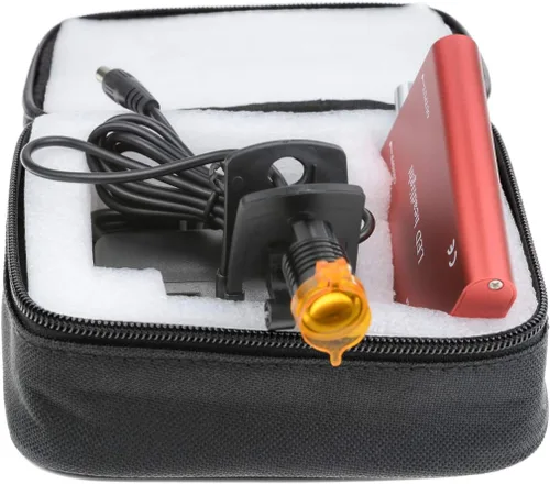 Miniatura 8 de Faro de 3W con filtro de clip de plástico, luz principal, faro para lupa binocular con bolsa (rojo)