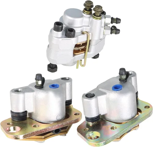 WFLNHB Pinzas de freno delanteras y traseras con pastillas de repuesto para Polaris Scrambler 400 500 2x4 4x4 1998 1999 2000 2001 2002 2003 2004