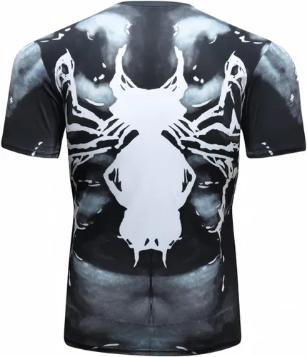 Miniatura 2 de Camisa de compresión para hombre, manga corta, capa base, camisetas de secado fresco