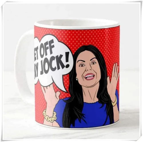 Miniatura 2 de Fonhark - Taza de café inspirada en Bethenny Frankel Real Housewives Of New York, Get Off My Jock, taza de café novedosa de 11 onzas