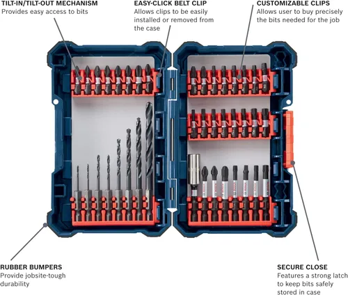 Miniatura 6 de Bosch Juego de 40 piezas DDMS40 con kit combinado de herramientas eléctricas Bosch CLPK22-120 - Juego de herramientas inalámbricas de 12 voltios